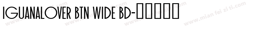 IguanaLover BTN Wide Bd字体转换